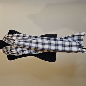 GAP Blue and White Plaid Scarf